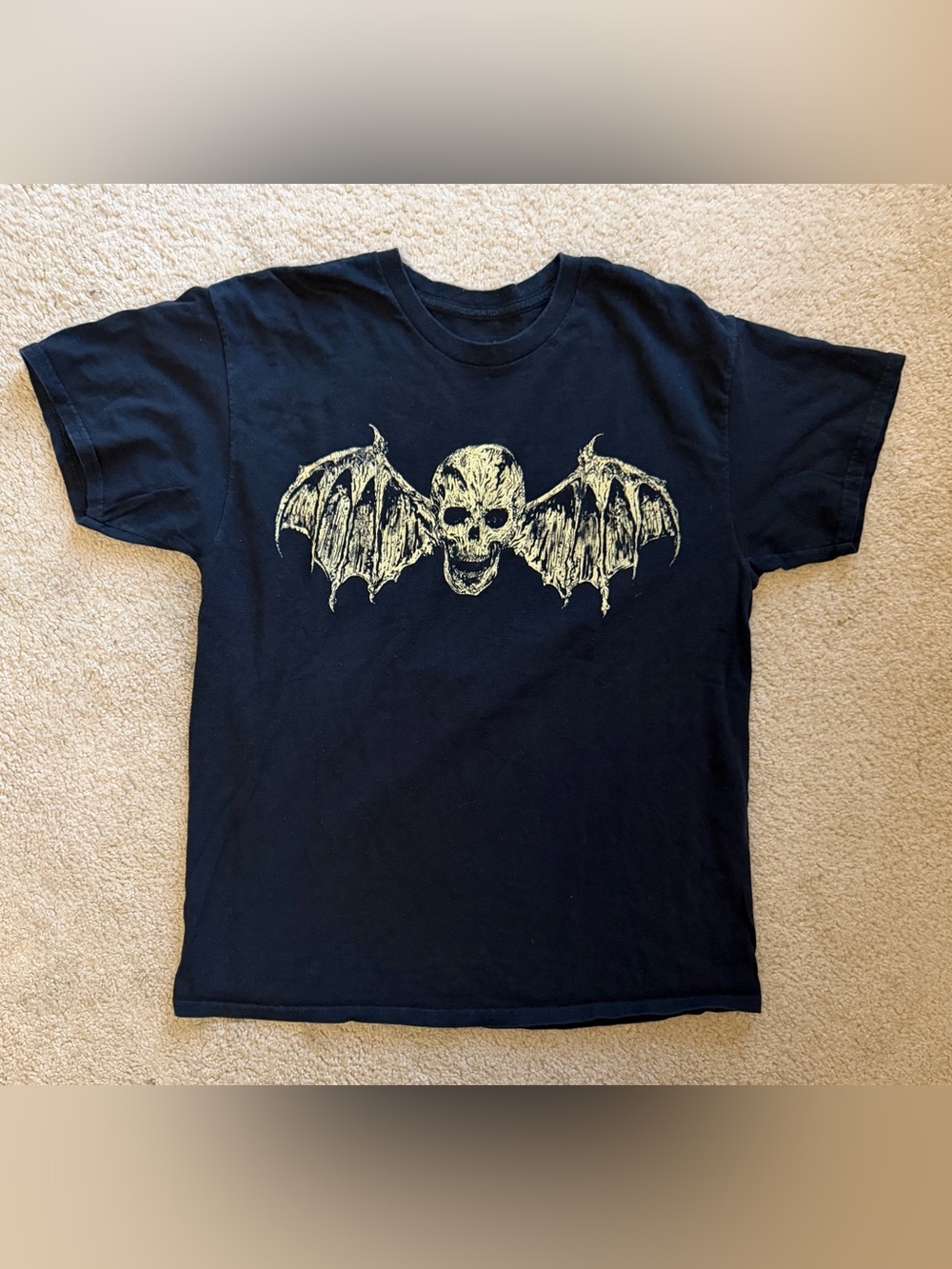 Vintage Avenged Sevenfold A7X 2023 North American Tour Deathbat T-Shirt Size L